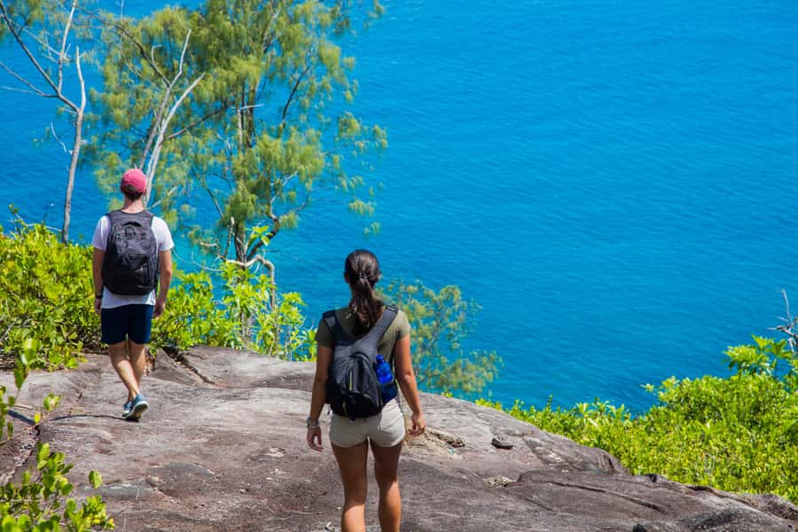 From Mahe: Guided Nature Trail Walk to Anse Major Beach - Offshore views of Ile du Nord and Silhouette Island
