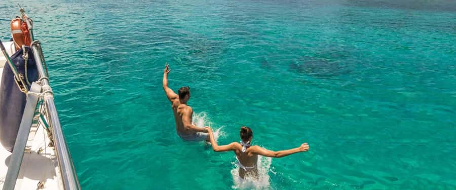 Glassbottom boat & Crystalkayak SteAnneMarinePark Snorkeling - Fish feeding comes first