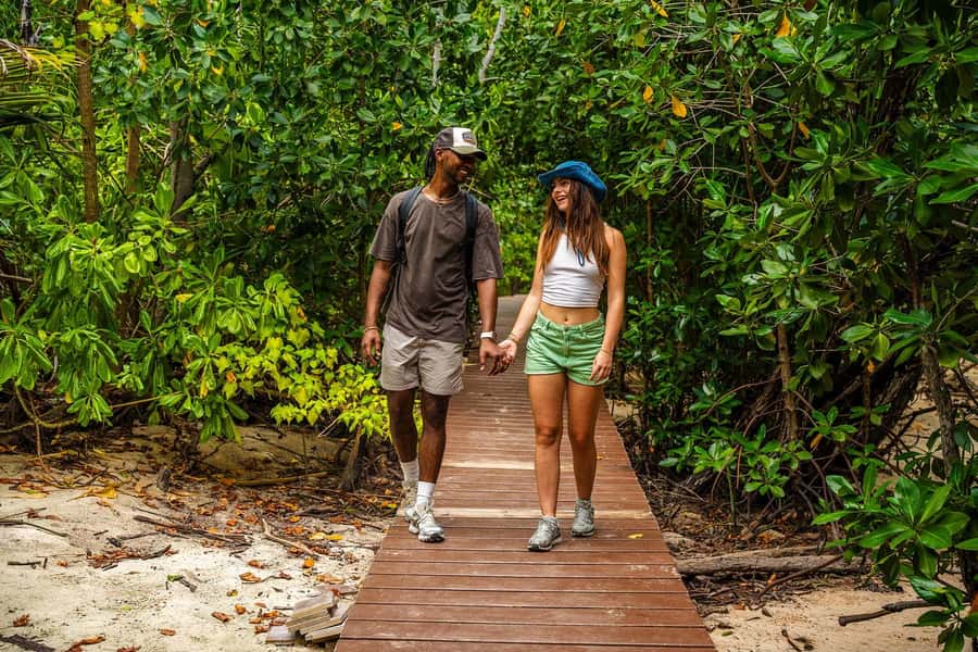 Seychelles: St Pierre and Curieuse Catamaran Tour with Lunch - Key points at a glance