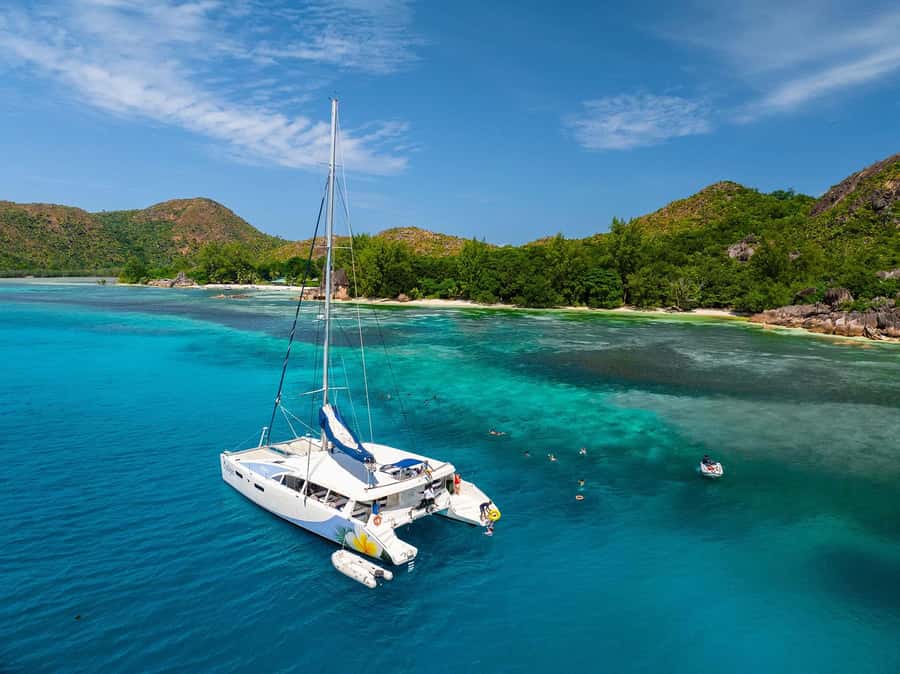 Seychelles: St Pierre and Curieuse Catamaran Tour with Lunch - Pickup details from Praslin, Mahé, and La Digue